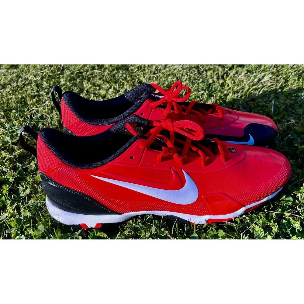Nike‎ Trout Fastflex Shoes Mens Size 11.5 Red Baseball Cleats FB9728-600